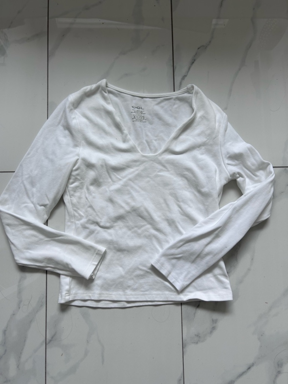 OGL v neck long sleeve top
